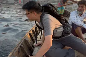 在孟加拉被骗喝恒河水了，恒河水真的不能乱喝... #孟加拉 #公路旅行 #东南亚大冒险