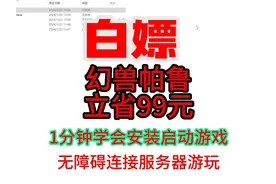 《白嫖【幻兽帕鲁】1分钟学会安装，2分钟畅玩！