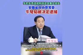 【失职失责造成财政资金重大损失 安徽省政协原常委牛弩韬被决定逮捕】
（剪辑 王相宜）7月4日，据最高人民检察院消息，安徽省政协原常委、经济委员会原主任牛弩韬（正厅级）涉嫌受贿一案，由安徽省监察委员会调查终结，移送检察机关审查起诉。日前，安徽省人民检察院依法以涉嫌受贿罪对牛弩韬作出逮捕决定。该案正在进一步办理中。
公开资料显示，牛弩韬出生于1962年9月，安徽无为人，中央党校研究生学历，高级工商管理硕士学位。他曾任马鞍山市副市长，省政府副秘书长、办公厅党组成员，亳州市委副书记、市长，淮北市委副书记、市长，省经济和信息化厅党组书记、厅长等职。
2022年11月，牛弩韬出任安徽省政协经济委员会副主任，省工业互联网协会会长。2023年1月，他当选政协第十三届安徽省委员会经济委员会主任。
公开报道显示，2024年11月30日，牛弩韬还以安徽省政协经济委员会主任、省工业互联网协会会长的身份，出席了2024年度安徽省工业互联网创新发展大会暨年会。
2024年12月6日，被查
2025年6月9日，被“双开”
#打虎拍蝇  #反腐倡廉  #安徽  #受贿罪  #逮捕视频封面