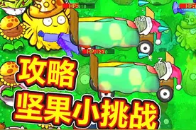 植物僵尸杂交版：终于攻略了坚果挑战！呱呱菌游戏