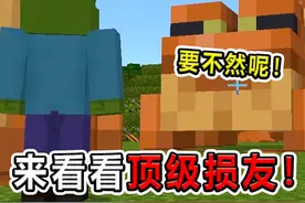 来看看顶级损友！你家青蛙原本就这么大？！ #我的世界超新星