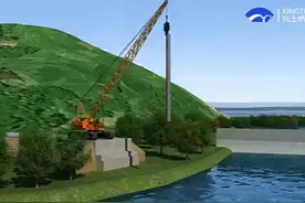 动画：桥梁-涉水贝雷梁钢便桥施工 动画视频封面