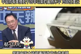 中国持有美债处于09年以来的最低水平 7590亿美元 #美债视频封面