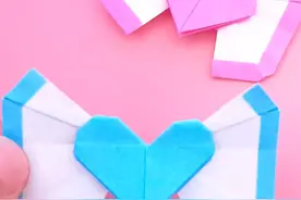 女生都喜欢的爱心蝴蝶结，做法原来这么简单，手工DIY折纸教程