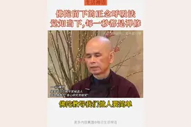 一行禅师说：我们的大脑就像整天都开着电视一样，没有停止按钮。 总是迷失在过去和未来中，而佛陀留给了我们一个有效的方法...
#一行禅师 #修心修行 #正念训练 #佛陀智慧 #活在当下视频封面