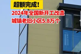 超额完成！2024年全国新开工改造城镇老旧小区5.8万个 #旧改视频封面