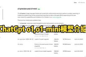 ChatGpt o1,o1-mini模型介绍 ChatGpt o1,o1-mini模型介绍级使用视频封面