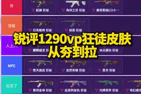 锐评无畏契约十个1290vp能进夜市的狂徒皮肤#无畏契约