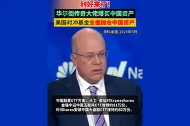 最新披露的文件显示，美国对冲基金大佬、亿万富翁投资人大卫·泰珀（David Tepper）旗下Appaloosa LP在2024年第四季度全面增持了中概股和中国股票ETF。其曾在去年9月公开表示，“买入一切中国资产”。
加仓阿里巴巴，Appaloosa持有的阿里巴巴股份增加18%，达到1180万股，目前价值超12亿美元；加仓京东，股份数量从730万股增至约1050万股，持仓增幅高达44%；加仓拼多多，持仓增加了约5.5万股至540万股；加仓贝壳，持仓从约218万股增至约257万股。
中国股票ETF方面，大卫·泰珀对Kraneshares金瑞中证中国互联网ETF增持约81万份，对iShares安硕中国大盘股ETF增持约80万份。#对冲基金 #加仓 #中国资产 #阿里巴巴视频封面
