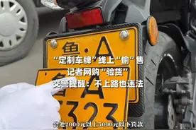 “定制车牌”线上“偷”售，交警提醒：不上路也违法视频封面