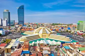 柬埔寨首都金边（Phnom Penh）航拍，一镜到底鸟瞰金边。视频封面