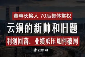 云铜换帅，70后集体掌权 #云南铜业 #人事变动 #董事长 #铜价上涨视频封面