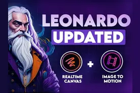 Leonardo AI新功能：实时画布和图片转动画 本视频展示了Leonardo