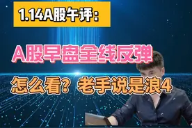 午评：A股早盘全线反弹，怎么看？老手说或是反弹浪4 #上证指数视频封面