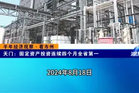 省媒看天门：固定资产投资连续四个月全省第一视频封面