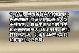 厉害了我的国！国产大飞机C919在广西完成试飞！#历害了我的国 #飞机 #航空 #广西dou知道 视频封面