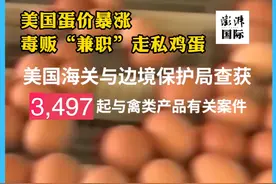 美国蛋价暴涨，毒贩“兼职”走私鸡蛋 全美鸡蛋价格飙升，催生出了一个新问题：美国边境鸡蛋走私情况频发。甚至有执法人员发现，有毒贩在运毒时夹带了不少走私鸡蛋。#抖音精选计划视频封面