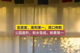 宜居城市，南阳第一，周口垫底；公园面积，新乡倒数第一 #河南视频封面