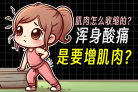 肌肉是怎么收缩的？锻炼后浑身酸痛是要长肌肉了？#科普 #知识视频封面