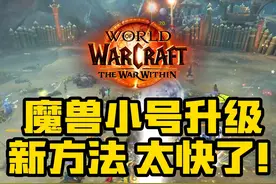 最新出炉！魔兽世界练小号方法，升级飞快！4分钟升3级！赶快学！视频封面
