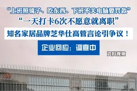 知名家居品牌芝华仕高管言论引争议！企业回应：调查中 （红星新闻）视频封面