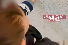 2岁萌娃将妈妈身份证塞进高铁站地砖缝里视频封面