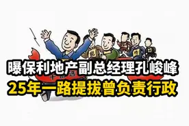 曝保利地产副总经理孔峻峰：毕业就来了已25年一路提拔曾负责行政视频封面