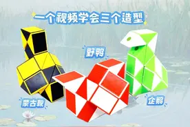 一个视频学会野鸭、企鹅 和蒙古靴三个造型，24段魔尺教程