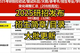 2025年硕士研究生招生简章、专业目录、改考大批更新！ #考研报名视频封面