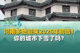 1月23日，瑞雪兆丰年，河南多地迎来2025年初雪！你的城市下雪了吗？#河南 #下雪 #初雪视频封面
