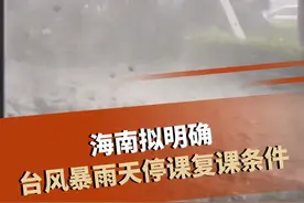 海南省教育厅公布征求意见稿，拟明确台风暴雨天停课复课条件视频封面