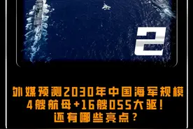 外媒预测2030年中国海军规模，4艘航母+16艘055大驱！还有哪些亮点？#大国 #大国重器 #军事视频封面