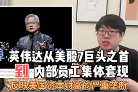 英伟达美股7巨头之首到员工集体套现，美国资本财富的严重垄断视频封面