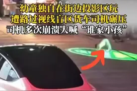 7月2日，云南一幼童街边玩耍被碾压，司机崩溃大喊“谁家小孩”。（来源：红都瑞金）