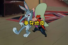 兔子本在家晒太阳，却不料来个的红胡子 #童年动画 #怀旧动画