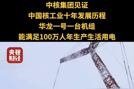 中核集团见证#中国核工业十年发展历程 #华龙一号一台机组能满足100万人年生产生活用电 视频封面