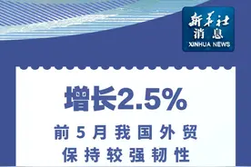 新华社消息｜增长2.5%，前5月我国外贸保持较强韧性视频封面