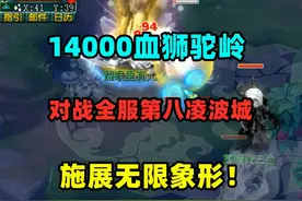 老王14000血狮驼岭，对战全服第8凌波城，施展无限象形！视频封面