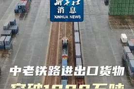 新华社消息｜中老铁路进出口货物突破1000万吨