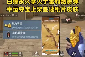 白嫖永久掌火手雷和烟雾弹，幸运夺宝上架星速纸片皮肤！视频封面