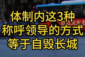 体制内这3种称呼领导的方式，等于自毁长城 #体制内#编制#认知视频封面
