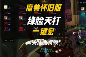 【魔兽世界怀旧服】P3绿脸天打流邪DK一键宏 #魔兽世界视频封面