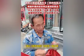 农民工挑战高考作文《我的母亲》，用最朴素的语言表达最深的思念：“坟头上的草青了又黄，黄了又青，就像我的念想一样总也断不了”（来源：@慕七七 ）