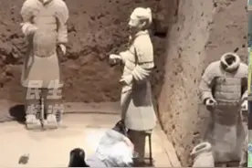 一男子跳进兵马俑坑推拉陶俑，造成两尊铠甲武士俑不同程度损坏，警方通报：男子已被公安机关控制，患有精神疾病，案件正在进一步办理中#不一样的中国节气 
#中国节气芒种篇