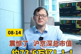 震惊了，沪京深总市值约73.6万亿！！！ #热点 #财经 #干货分享 #趋势视频封面