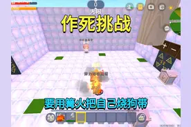 迷你世界：作死挑战！不仅要被蜜蜂蛰，还要用篝火把自己烧狗带