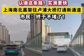 终于不堵了！#上海南北高架往卢浦大桥打通新通道 ，认准这条路，早晚高峰能省时间。视频封面