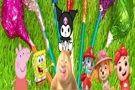 7个彩虹棒棒糖，动画小伙伴排队来试吃！嘎嘎香 #今天你笑了吗