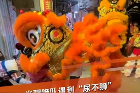 2月2日，广东的一个醒狮队正在训练，一群“大狮子”偶遇穿着舞狮服的小萌娃，全都围上来，大小两个狮子的互动太有爱，有网友说：这一幕看到了传承。#醒狮闹新春 #过年氛围组怎么少得了舞狮 #舞狮 #舞狮的寓意和象征 #民俗文化视频封面
