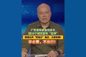 #dv短评 广东发布紧急动员令！超10个城市宣布“五停”！超强台风“桦加沙”逼近，注意防御！非必要，不出行！